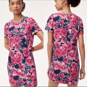 Aritzia Babaton Patricio Floral Pink and Blue Dress